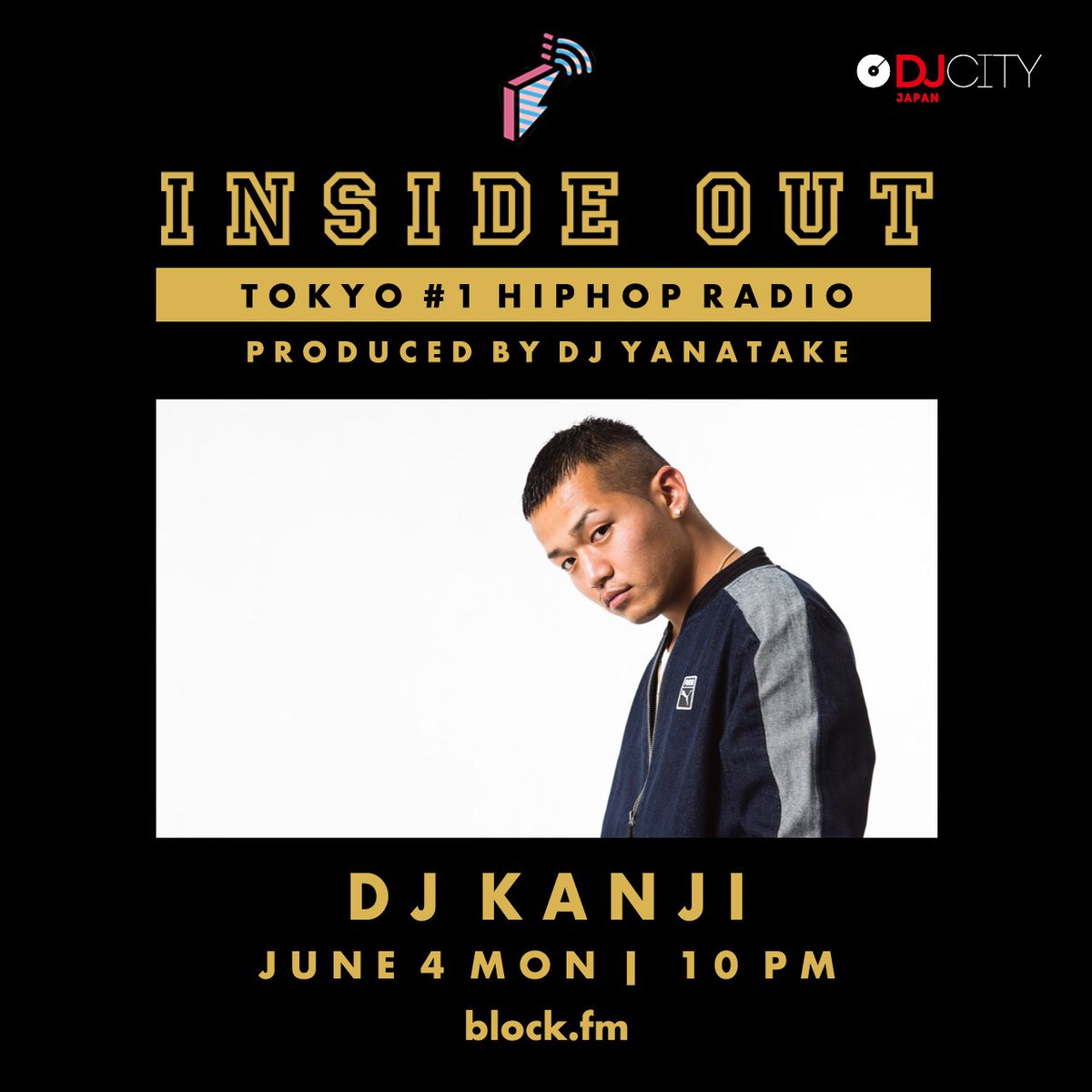 本日のINSIDE OUTは、DJ MIXゲスト登場！若手最注目のDJ KANJIが最新曲をスタジオにて生MIX！INSIDE OUTイチオシ