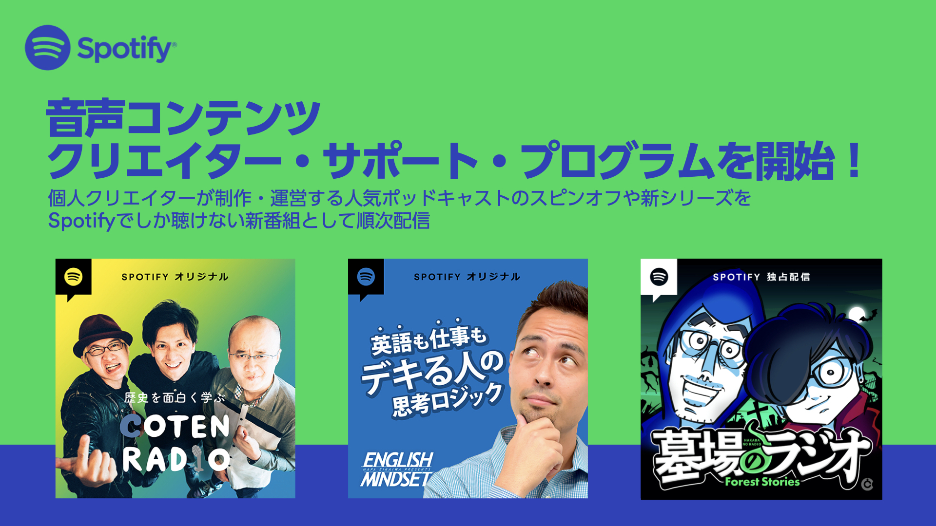 Spotify 次世代音声コンテンツクリエイター支援のための クリエイター サポート プログラム 開始 Block Fm